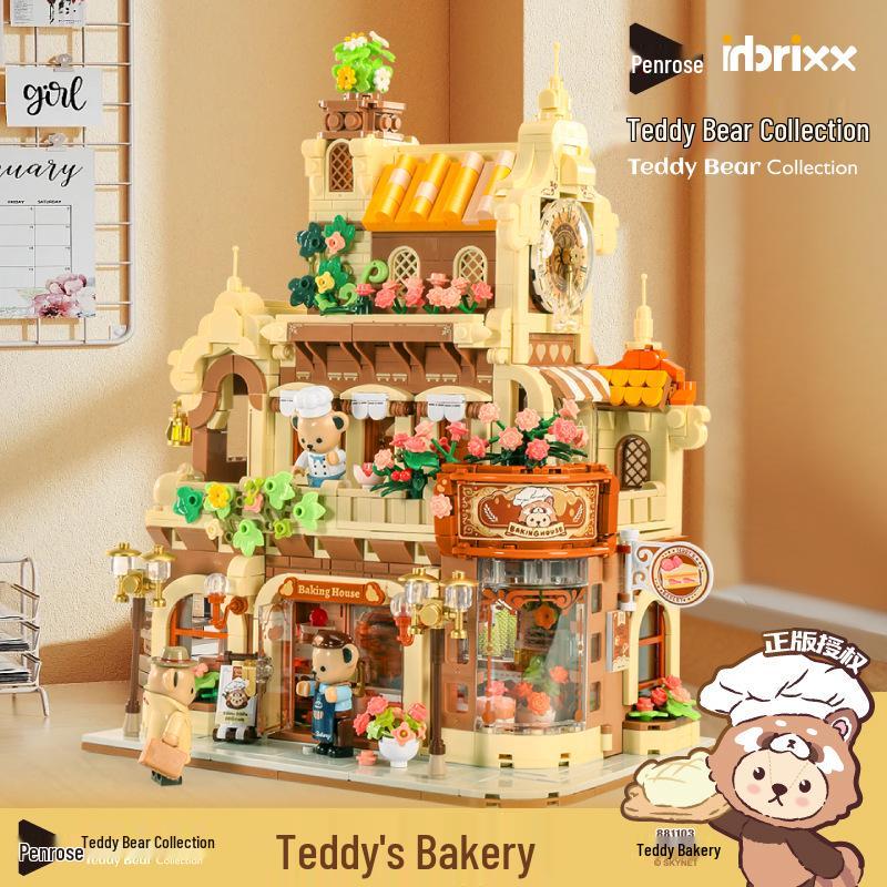 Jihu Teddy Overload Space Bear Astronaut Building Blocks Toy Set