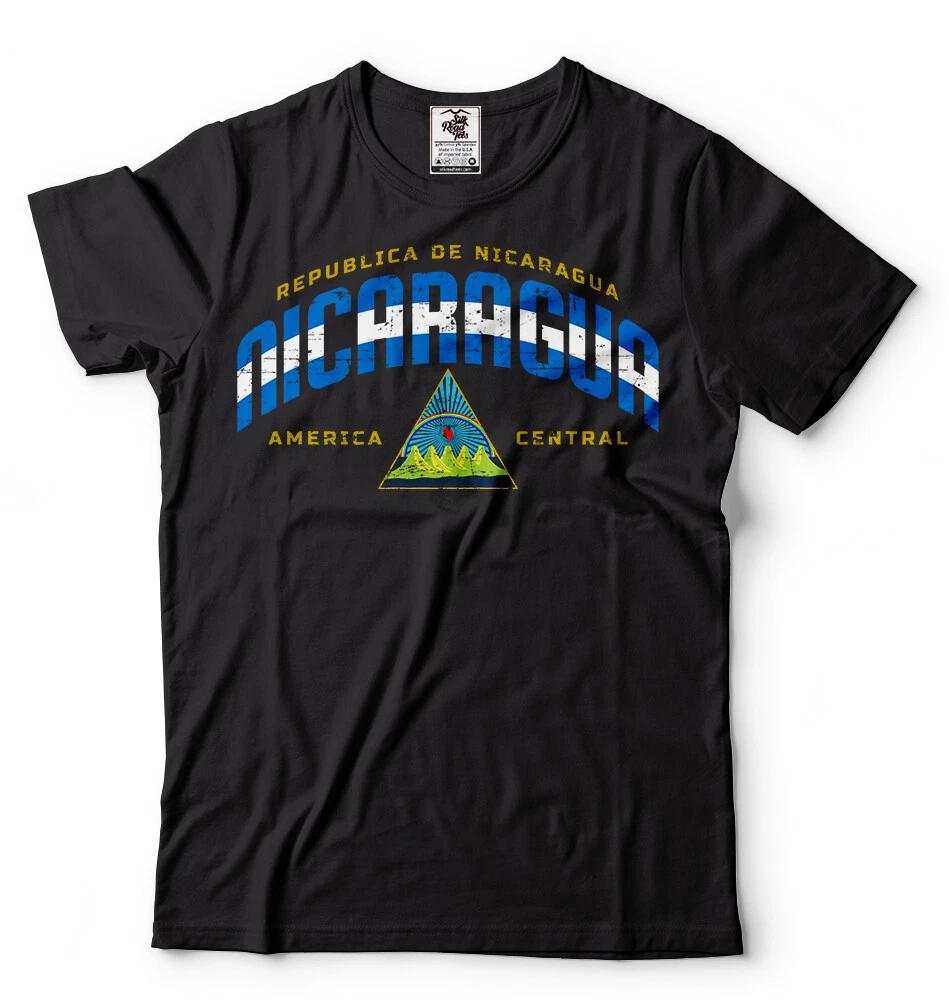 Nicaragua T-shirt Nicaraguan Flag heritage Independence day coat of arms Tee XL