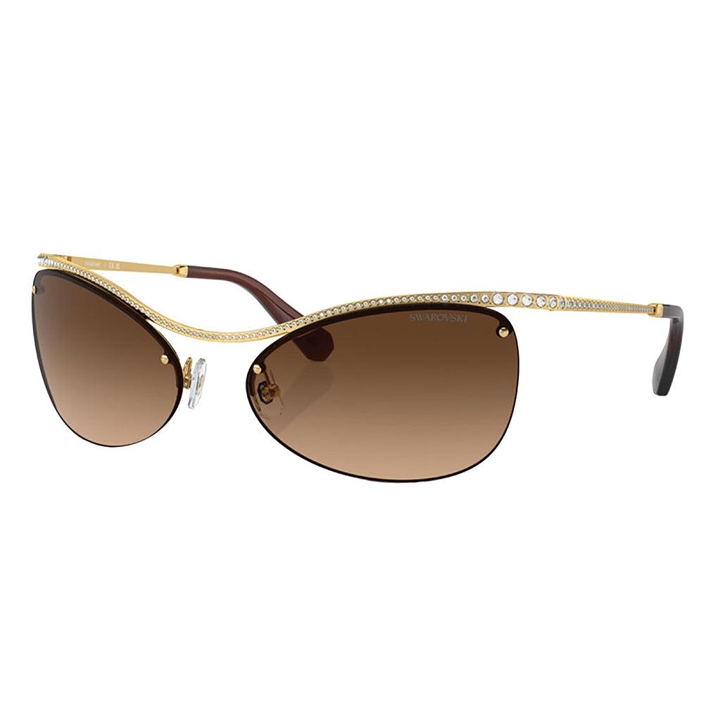 

SwarovSki Sk 7018 400474 63mm Womens Irregular Sunglasses Gold