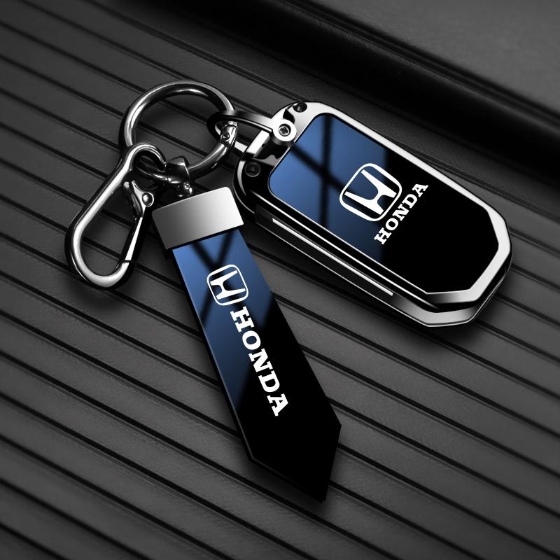 Car Flip Key Case Cover Protector Shell Keychain For Honda Civic CR-V HR-V Accord Jade Crider Odyssey 2015-2018 Auto Accessories