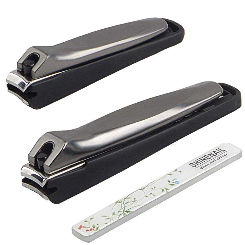 

FLYMARK Stainless Steel Nail Premium Easy Includes Nail for Hands and Smooth Storage Bag Included Clippers, Anti-Splash, Quality, Grip, File, Feet, чёрный