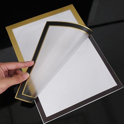 Self Adhesive Magnetic Photo Frame A3 A4 8.5x11inch Poster Certificate Artwork Magnetic Display Board Wall Stick Frame