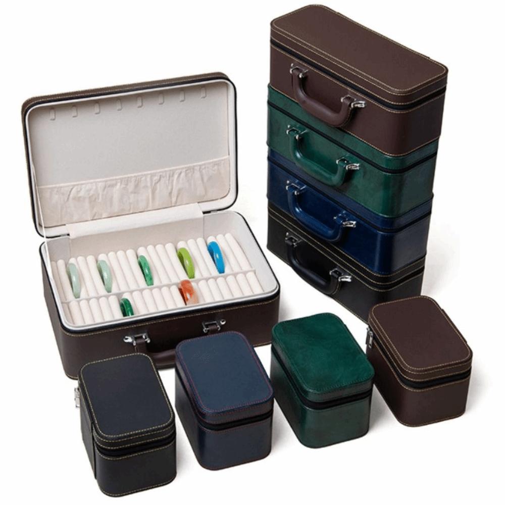 Velvet Inner Bracelet Display Box PU Leather Bracelet Carrying Case  Jewelry Storage