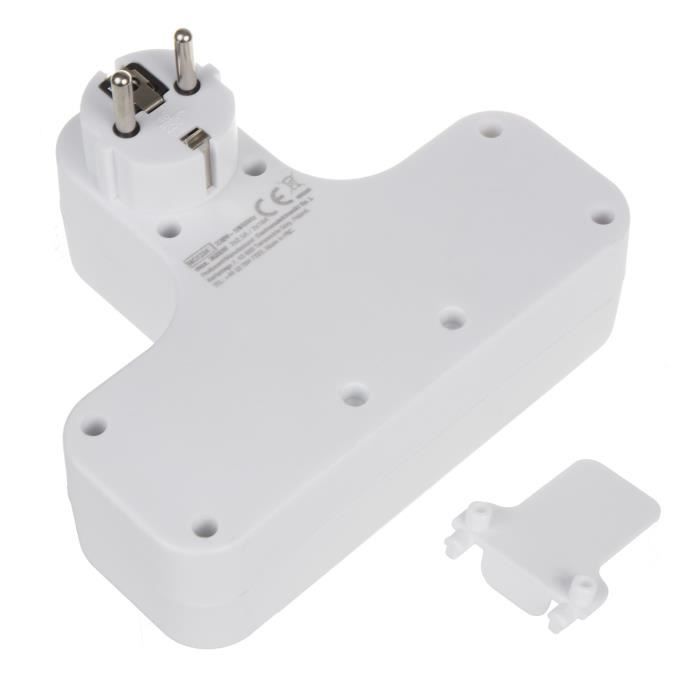 Prise multiple - maclean energy - mce224 - 4 prises - interrupteur - protection enfant