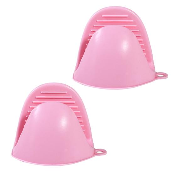 1 Pair Silicone Mini Oven Gloves Heat Resistant Cooking Pinch Mitts Non-Slip Kitchen Potholder for Baking Cooking