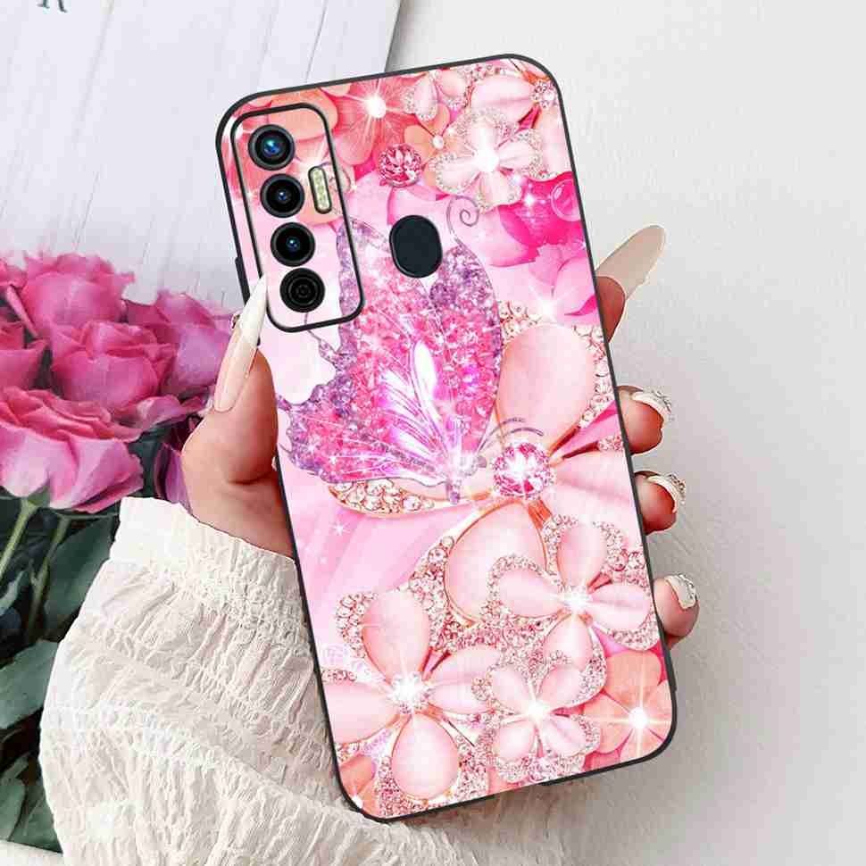 Cute Cat Cover For Tecno Camon 17 Case CG6 CG6j Silicone Soft Protection Shell For Tecno Camon 17 Camon17 Back Cover Casing 6.6"