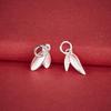 S925 Sterling Silver Bamboo Leaf Charm for DIY Bracelets & Necklaces
