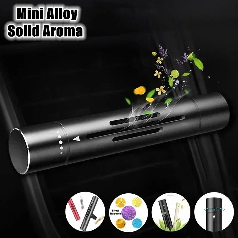 Car Fragrance Vent Clip Cylindrical Essential Oil Car Diffuser Vent Clip with Refill Sticks for Auto Office Kitchen Custom Logo
