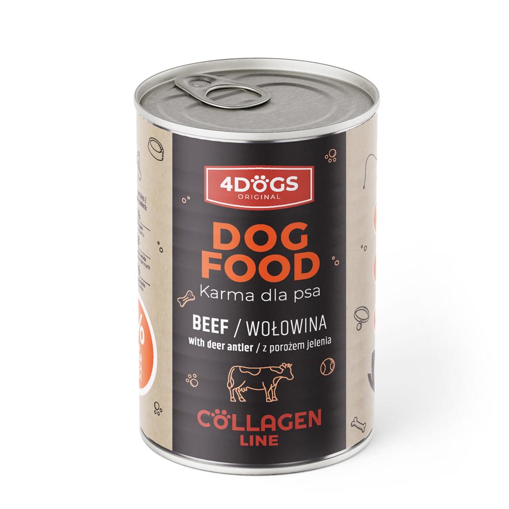 Collagen Line food - with antlers and beef 400 g - 10+2 free