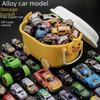Children's Mini Alloy Pull-Back Toy Car Set In Gift Tin