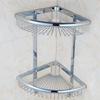 Wall Mounted Gold/Chrome/Rose Gold Bathroom Corner Shelf  Solid Brass Chrome Bathroom Accessories