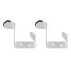 2 Set Door Stops Stainless Steel Door Stopper with Clothes Hook Bag Hanger for Office Home