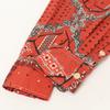 REMIRELIEF Red Bandana Pattern Long Sleeve Shirt Tops S RedUsed