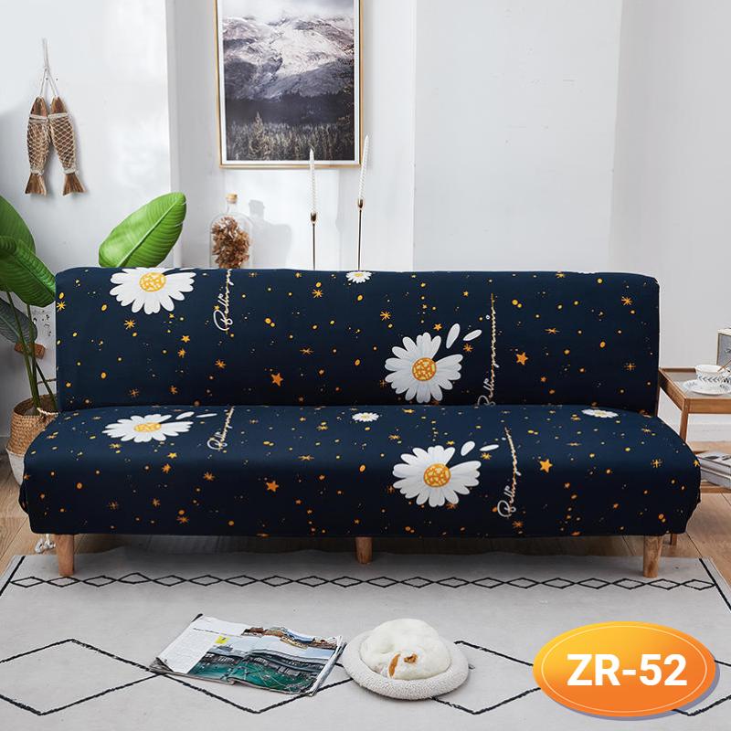 Sofa-Bettbezug ohne Armlehne, klappbarer Sofabezug, elastische Sofabezüge für Wohnzimmer, Couchbezüge für Sofas