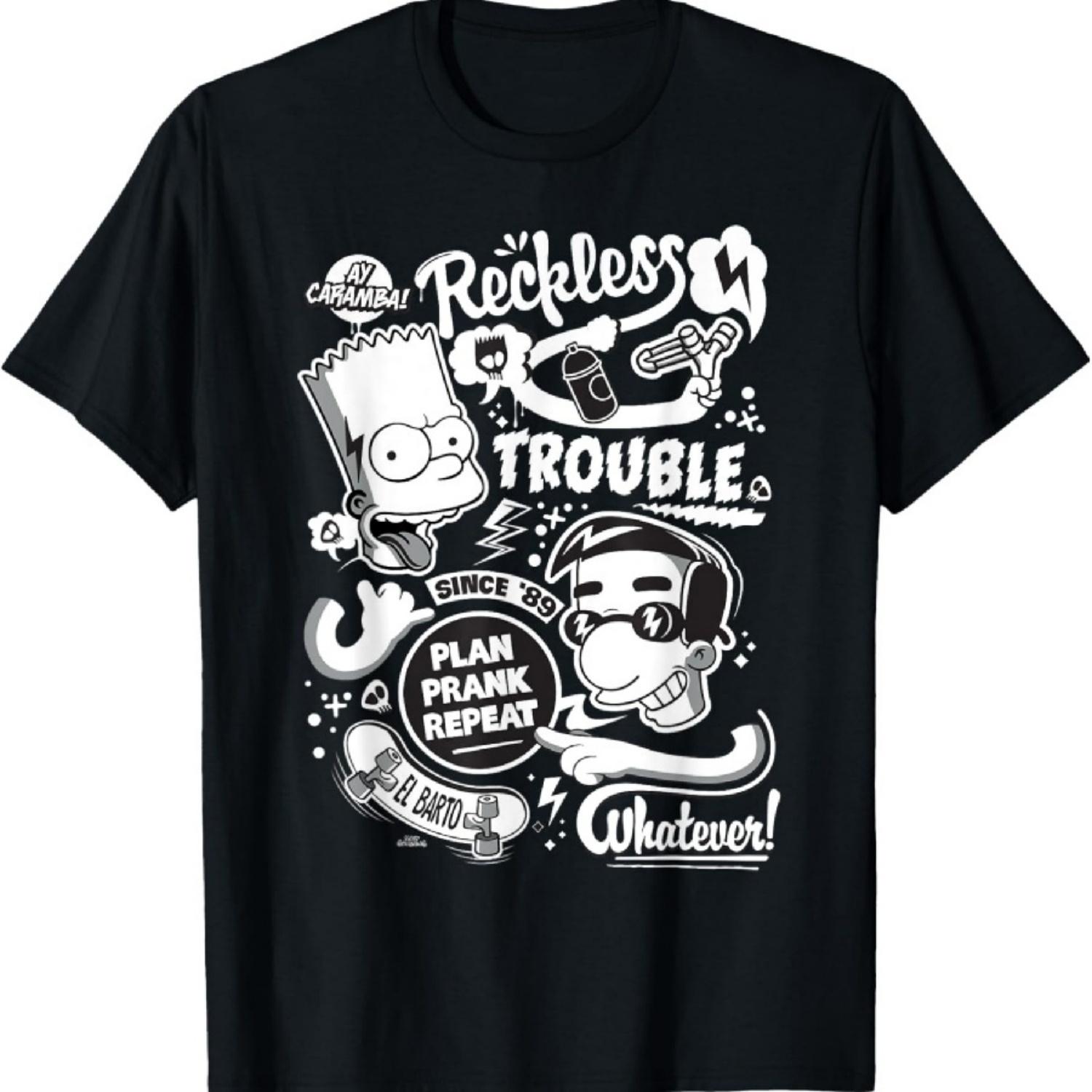 

The Simpsons Bart and Milhouse Reckless Trouble Since 89 T-Shirt XXXXXL різнокольоровий