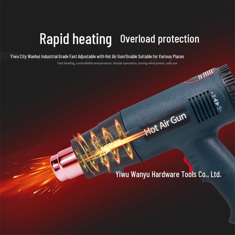 EU 220V Adjustable Temperature 2000W Heat Gun for Plastic and Car Wraps