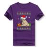 Cute Pug Christmas Costume Santa Hat Ugly Tree Dog Santa Xmas Classic T-Shirt Gifts Animal Printed Basics Graphic Tee Y2k Tops