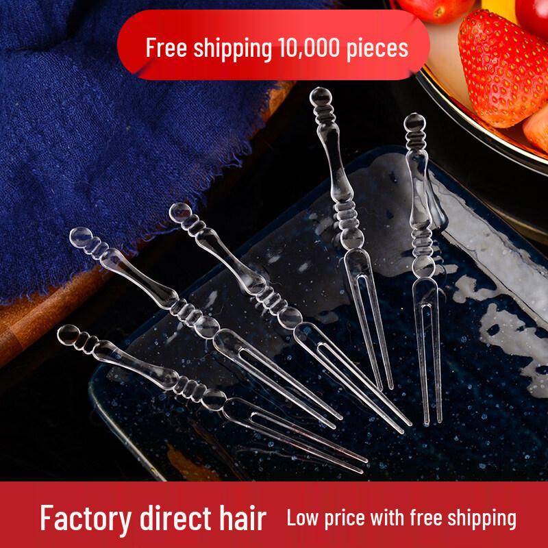 Disposable Individually Wrapped Plastic Fruit Forks
