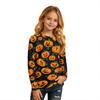 Kids Halloween Printed T-Shirt Long Sleeve Neck Base Layer for Boys Girls