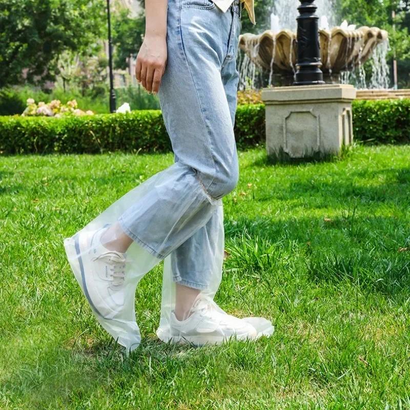 Disposable Rain Shoe Cover Waterproof and Non-slip Plastic Outdoor Thickened Wear-resistant Isolation Foot Cover Rain Proof