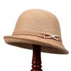 Pearl Warped Edge Fisherman's Hat for Women, Versatile In Autumn and Winter, Showing a Small Face and Cold-proof Middle-aged Basin Hat