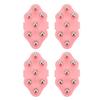 4pcs Palm Shaped Massage Glove Manual Glove Massager with 7 Roller Balls for Body Massage