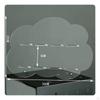 Puff Shaped Dessert Stand Social Media Design Acrylic Holder Sturdy