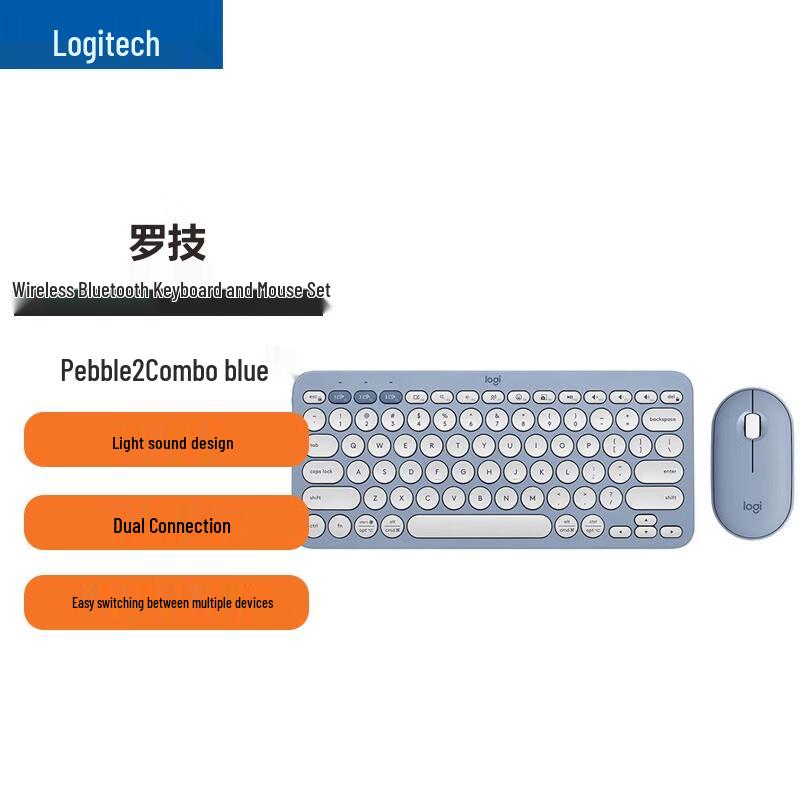 

Logitech Pebble 2 Combo Wireless Keyboard and Mouse Set