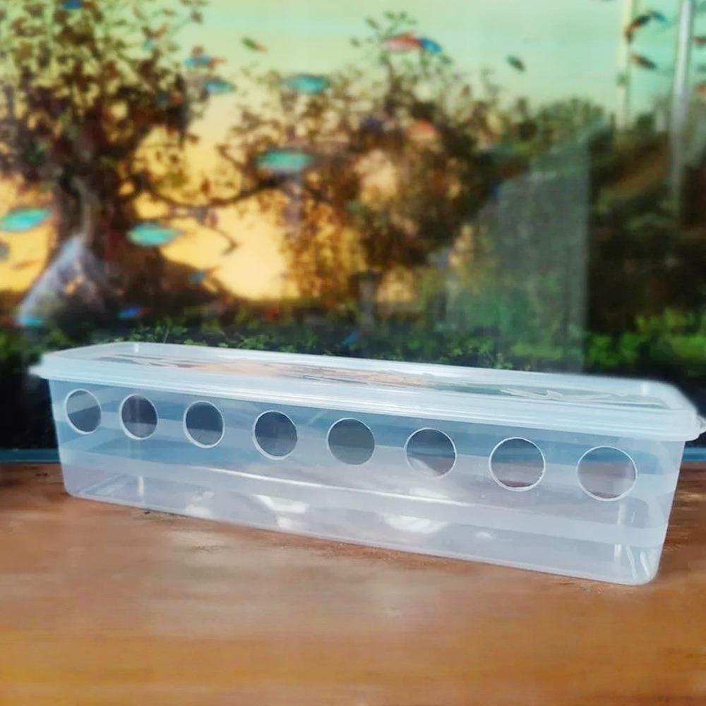 

8-Port Automatic Bird Feeder - Large Capacity Transparent Dispenser, Durable Indoor Outdoor Sturdy Plastic Wildlife Feeder прозрачный