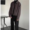 CleanFit Men's Korean-Style Short Jacket, Spring/Autumn, American Lapel Baseball, Detroit Workwear