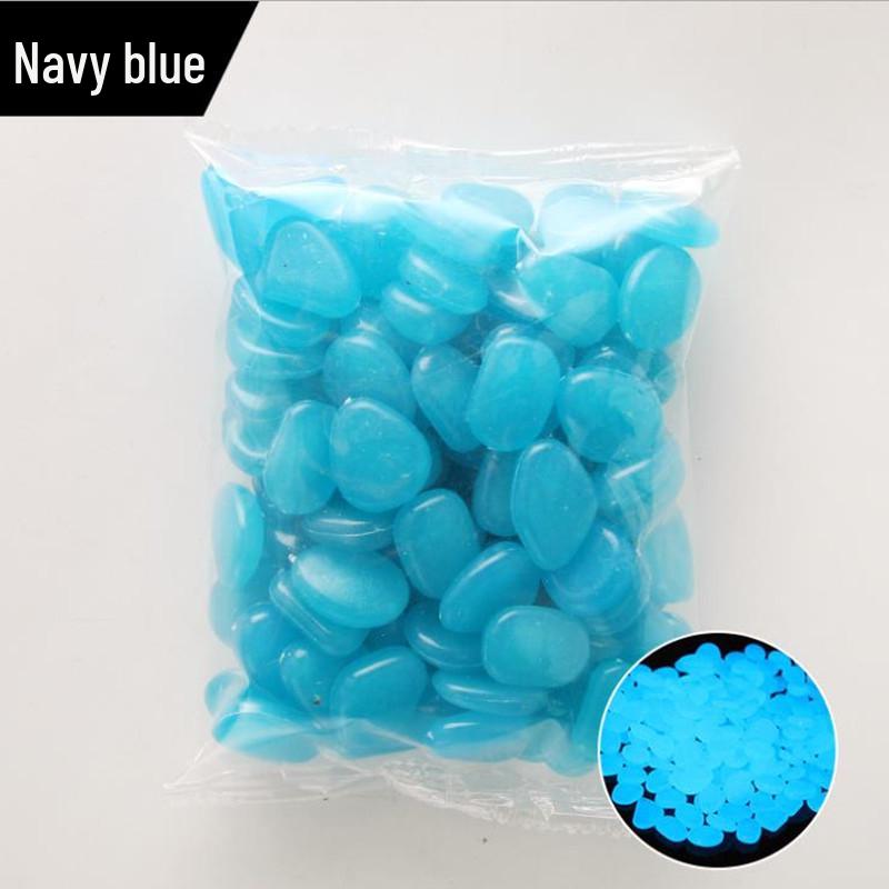 2cm Luminous Resin Stones, 50 Pcs/bag, for Aquarium, Garden, or Courtyard Landscaping