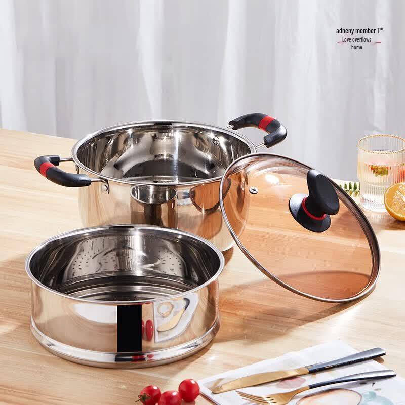 Adneny Home·He 24cm 2-Layer Stainless Steel Steamer