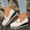 2025 slope heel single shoes women's new high heels foreign trade chain comfortable long work shoes lazy loafers wish