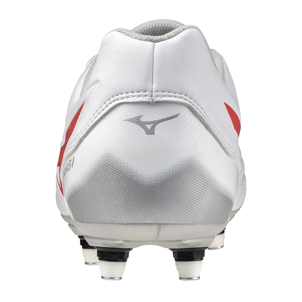 Rugby Shoes Waitangi II Club Wide 4E [Mizuno] CL, Activities, Fit, Lightweight, White/Red, 25.0 Cm,