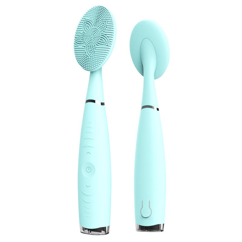 Handheld Electric Silicone Facial Cleansing Brush and Massager