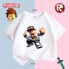 Roblox-Inspired Graffiti Print Kids T-Shirt, Cool Streetwear Style for Boys/Girls, Trendy Casual Tee with Hip-Hop Vibes