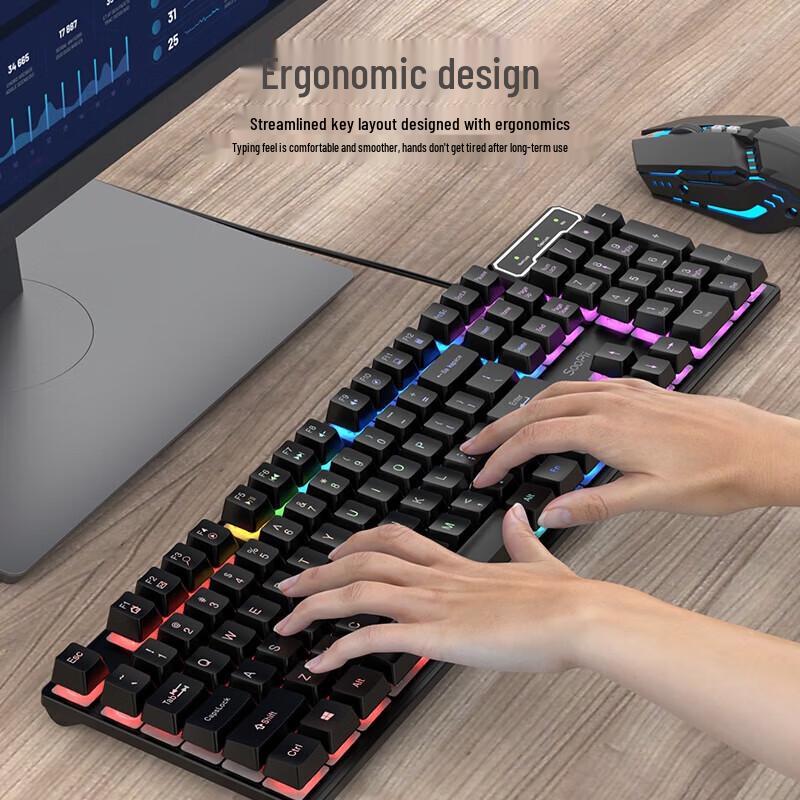 SooPii BK11P Wired Office Keyboard & Mouse Combo