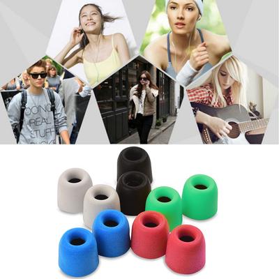 5 Pairs Medium Silicone Ear Plugs Ear Protection 4.9mm Memory Foam Tips For In-ear Earphone Headset Headphone