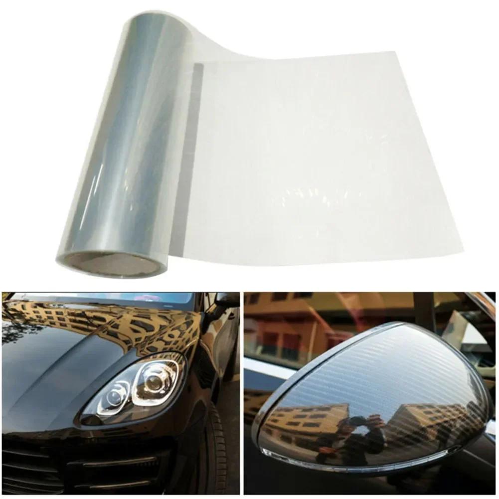1x Roll Of Vinyl Film Glossy Clear Transparent Tint Headlights Fog Taillight Film Vinyl Wrap 30*120cm Car Accessories China Mainland
