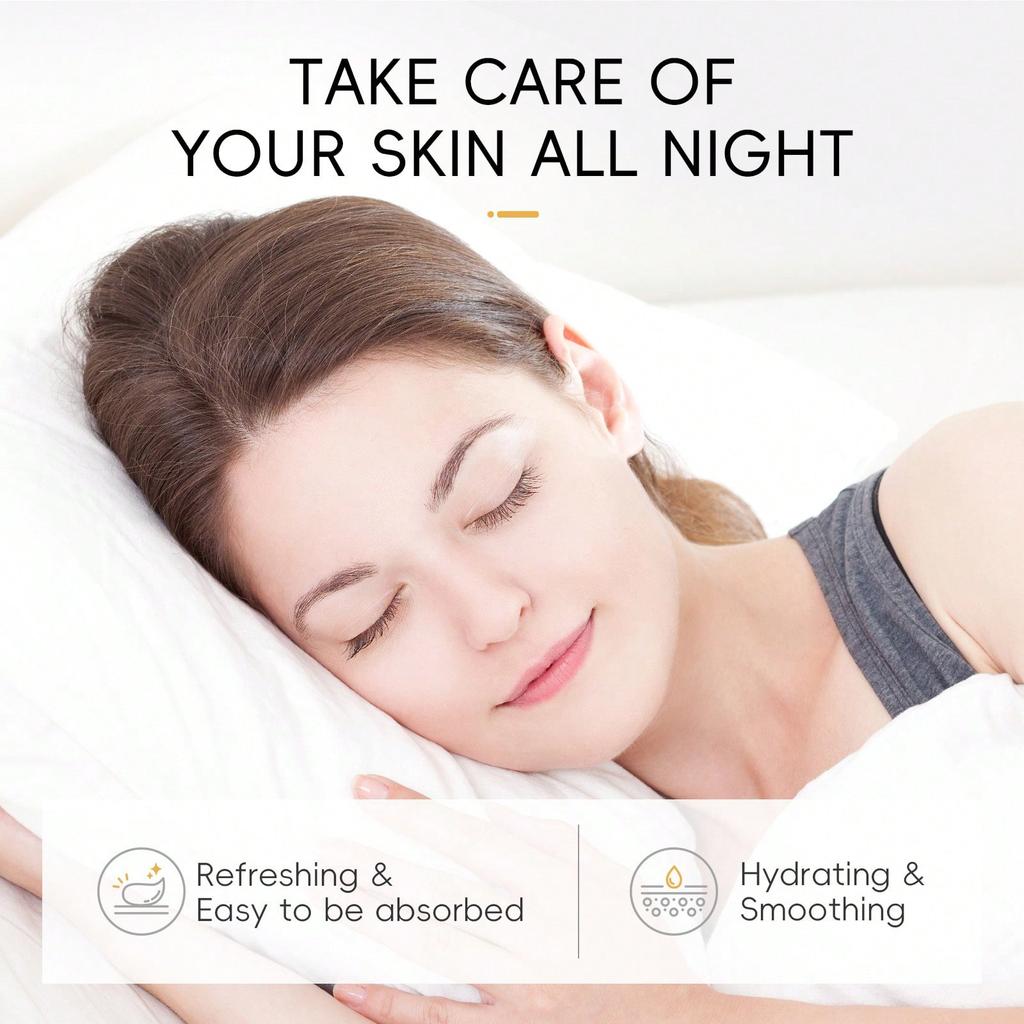 Snail Sleeping Mask Sheet Hydrating Collagen Overnight Repair Anti-Aging Brightening Skin Care Treatment