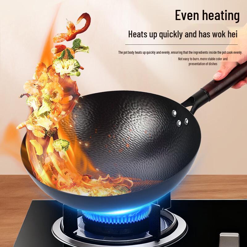 Hakka Style Hand-Forged Iron Wok