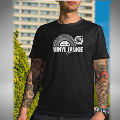 Vinyl Junkie Tričko Různé barvy Hledač vinylových desek Velikosti S až 5XL