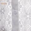 Men Sexy Long Sleeve Solid Color Lace See Through Clubwear Buttons Down Shirt
