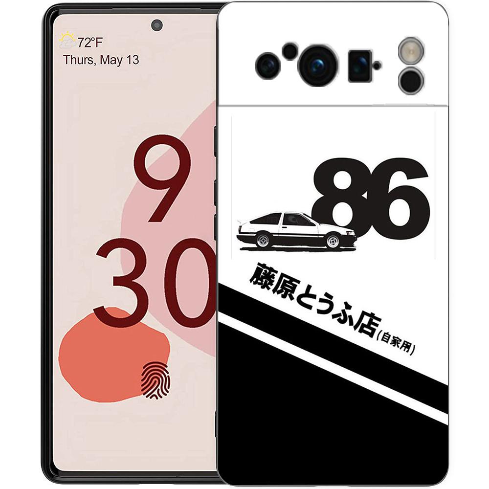 Anime Initial D AE86 Phone Case Cover for Google Pixel 8 7 6 7A 6A Pro 5G Shockproof Silicone Soft 9 Pro XL 8 Pro 5G Shell Capas