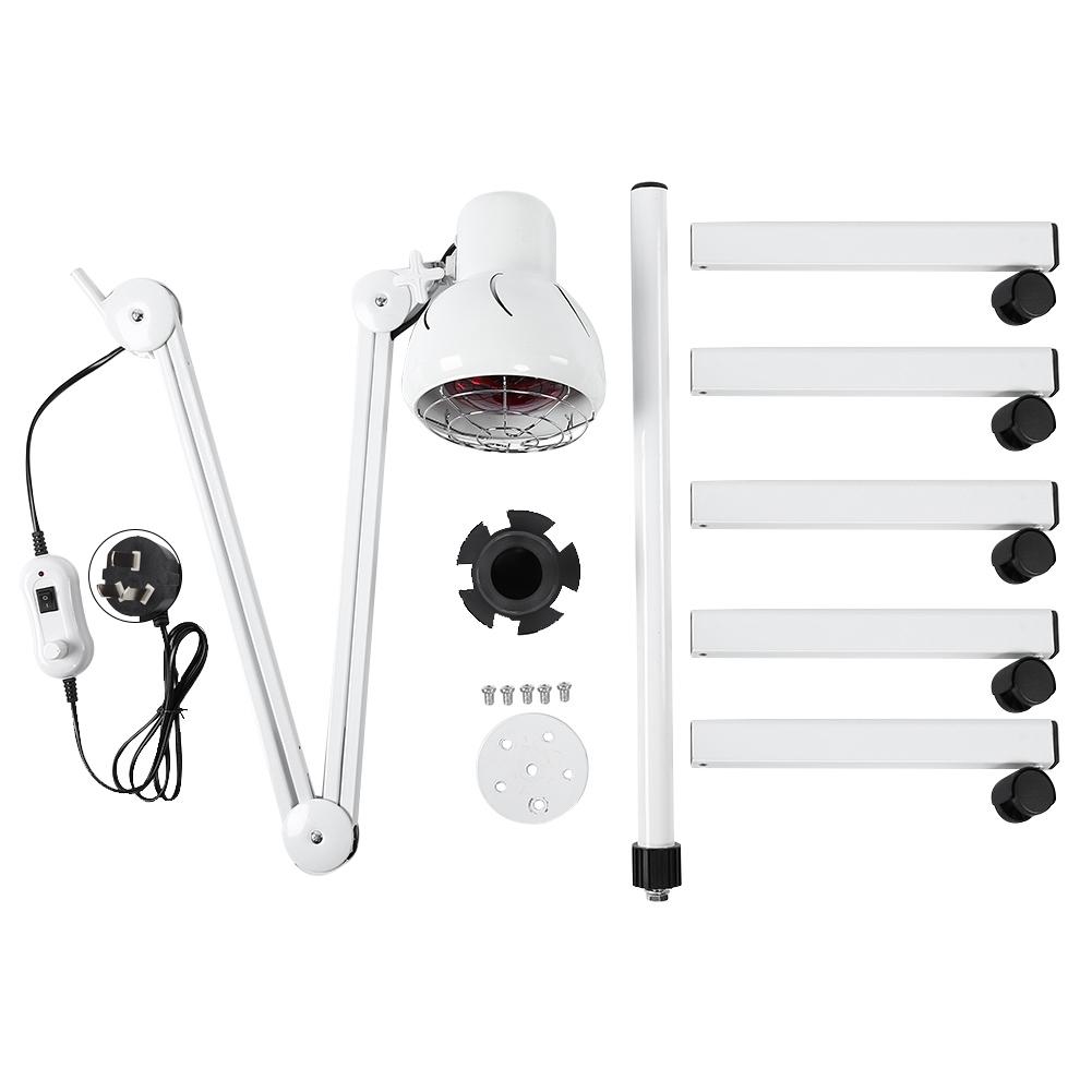 275W Floor Stand Infrared Heating Therapy Lamp Muscle Pain Relief Skin Care Light