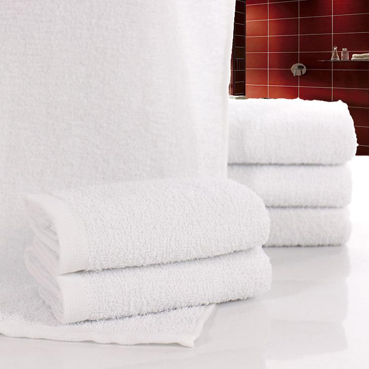 21-Count White Cotton Bath Towel Set, 90g, for Hotel Guests & Beauty Salons - Water Absorbent and Enlarged Size.
