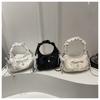 New Fashion Rhinestone Shoulder Bag for Women, Vintage Style Small Square Handbag, Casual Crossbody Bag for Daily Use