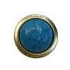 10pcs Baroque Style Buttons 18mm/25mm Retro Blue Round Metal Buttons Woman's Clothing Accessories