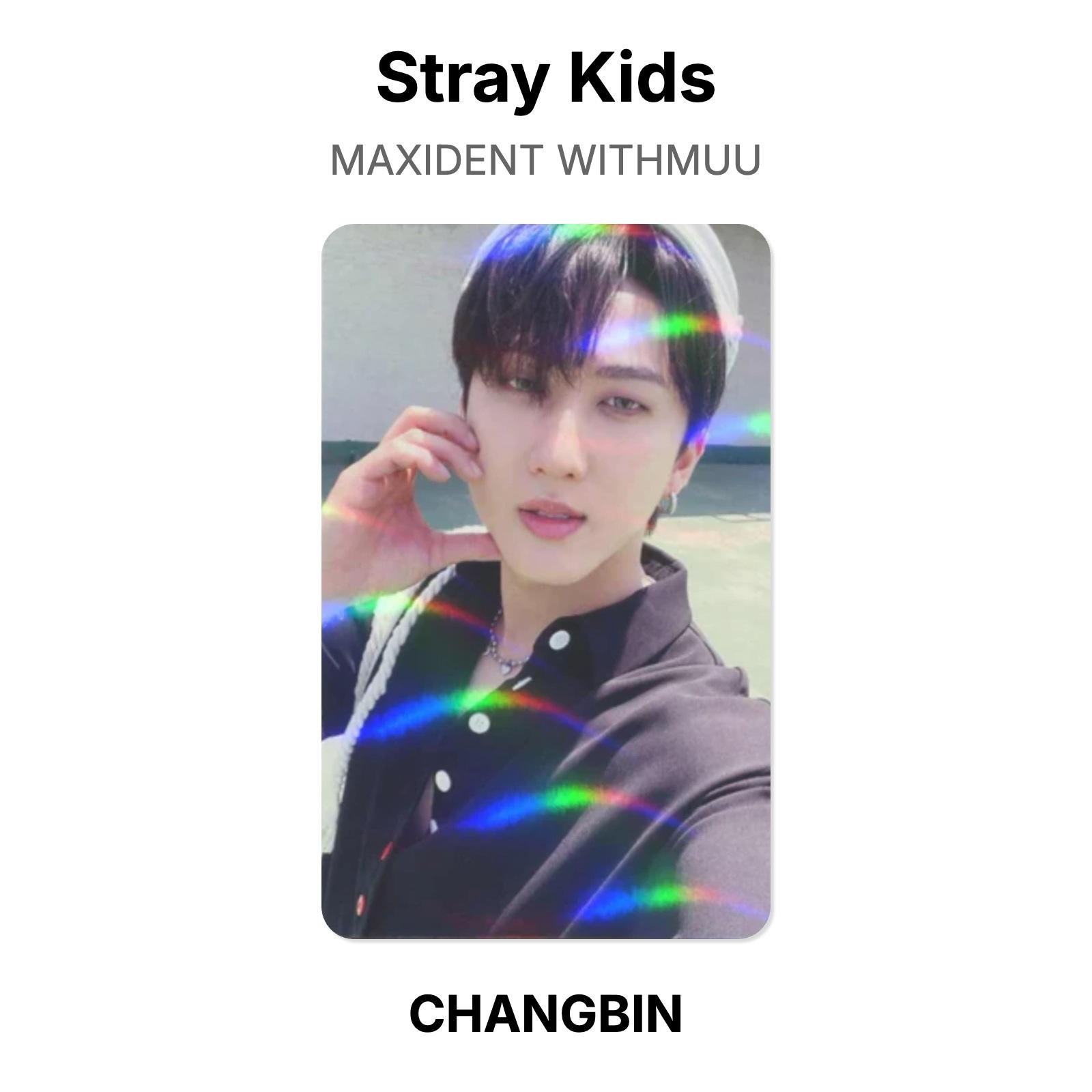 Stray Kids MAXIDENT WITHMUU Official Photocard CHANGBIN