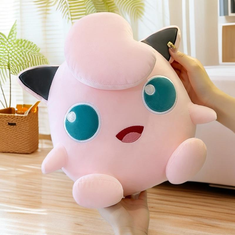 Cute Jigglypuff Pokémon Plush Toy Soft Anime Jigglypuff Stuffed Pillow Pink  Room Decor Doll Girlfriend'S Birthday Gifts